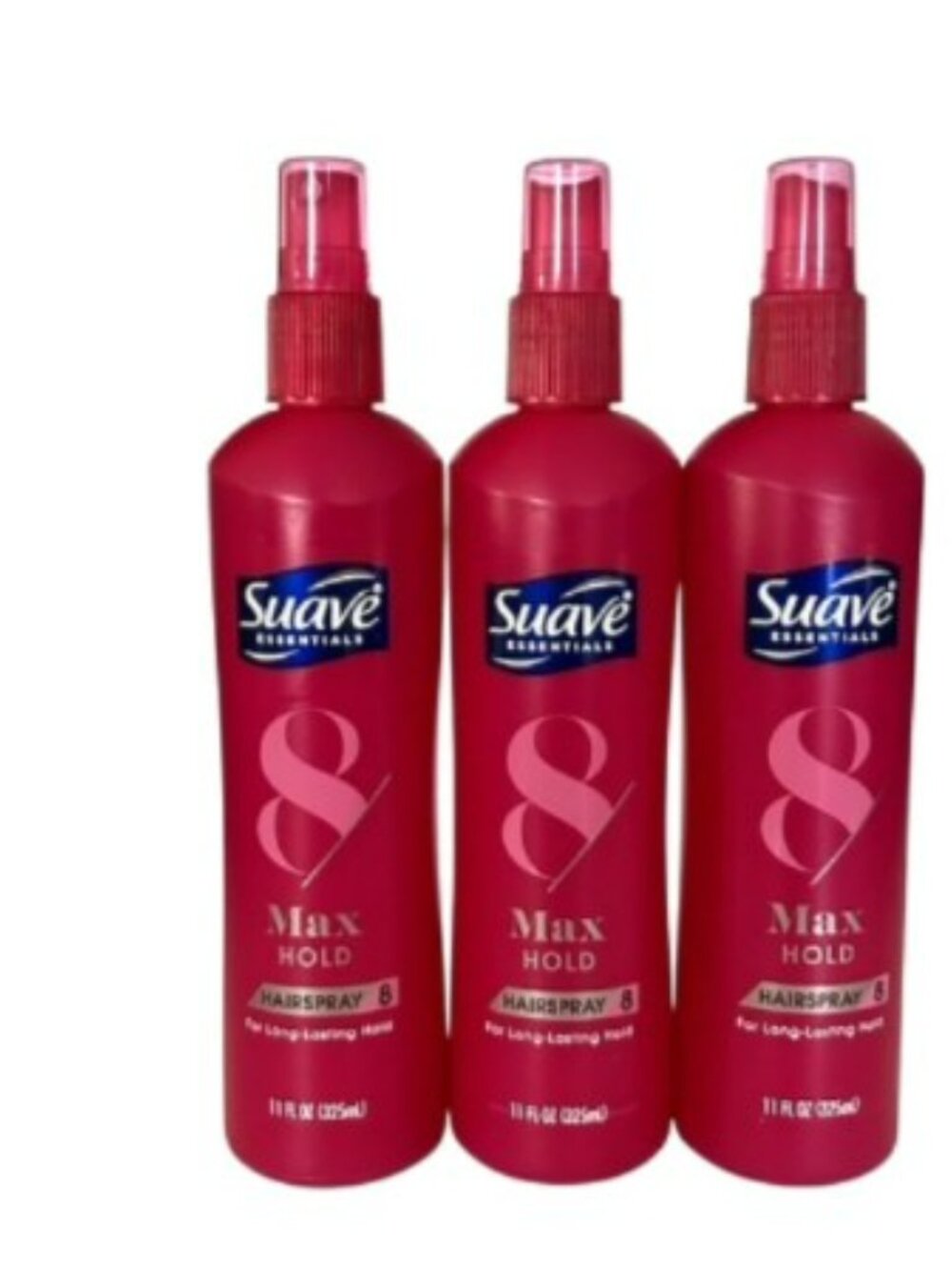 NEW 3 Suave Max Hold Non Aerosol Hairspray Long Lasting Hold 11 oz